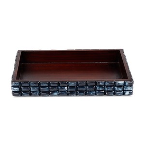 Designer Bone Inlay Decorative Tray Luxury Tabletop Organizer and Serving Tray - Product Image 1