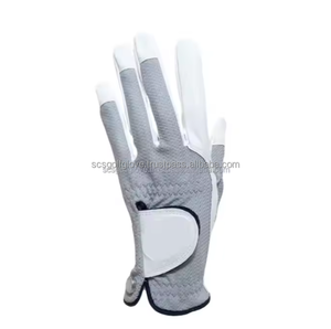 Gants de golf gaucher pour hommes de haute qualité Logo personnalisé matériau en maille respirante en cuir véritable fabriqué en Indonésie accessoire de sport - Product Image 2