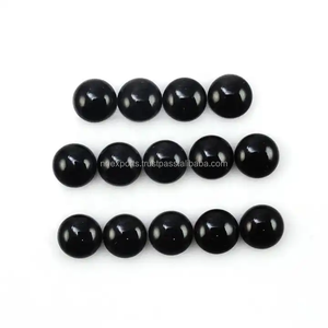 Compre en Línea Espinela Negra Natural de 5 mm, Forma Redonda, Cabujón Certificado, Proveedor de Piedras Preciosas Sueltas, Oferta al por Mayor a Precio de Fábrica - Product Image 1