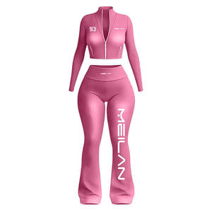 SpringSummer Women's Solid 100% Cotton Daily Commuting Suit Casual Full Sleeve Top Elastic Waist Pocket Straight Pants Two Piece - Product Image 6