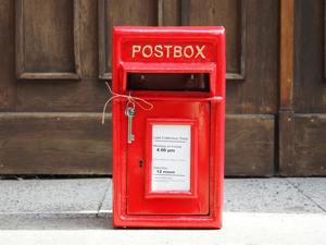 Boîtes aux lettres décoratives murales en fer galvanisé noir pour jardin extérieur, vente en gros - Product Image 2