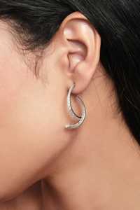 Boucles d'oreilles pendantes à fermoir poussoir, diamant de laboratoire taille ronde pavé, bijoux fins de luxe élégants pour mariage, or massif 14K 18K, vente en gros - Product Image 2
