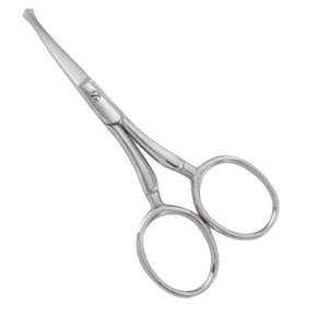 Stainless Steel <b>Cuticle</b> <b>Scissors</b> Straight Blade Sharp Tip Round Handle Durable Manicure Tool for Adults Made in Pakistan - Product Image 1