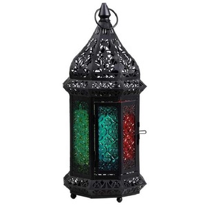 Lanterne marocaine décorative en fer forgé de style royal, faite à la main, écologique, durable, de style oriental vintage, personnalisable, à suspendre - Product Image 4