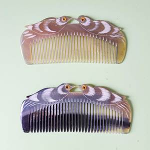 Peine de Cuerno de Búfalo Natural Hecho a Mano, Cepillo para el Cabello Ecológico Tallado - Product Image 3