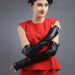 Gants longs brillants personnalisés pour femmes, style latex, haute qualité, pour fêtes, cosplay, costumes, performances, élégants et brillants - Product Image 3