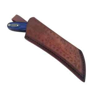 Cuchillo de Caza de Acero de Damasco Hecho a Mano con Mango de Madera Resistente para Bushcraft y Equipo de Supervivencia - Product Image 5