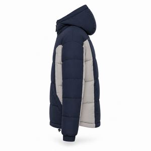 High Quality Hooded Puffer <b>Jacket</b> Designer Winter Fashion Warm Insulation Custom Embroidered Badge OEM Elasticated Sleeve Cuffs - Product Image 2