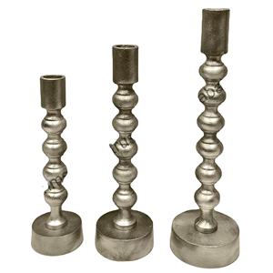 เชิงเทียนอะลูมิเนียมตกแต่งคริสต์มาสปี 2026 สไตล์ยุโรป ดีไซน์คลาสสิกสีนิกเกิลทอง งานแฮนด์เมด ขายส่ง - Product Image 1