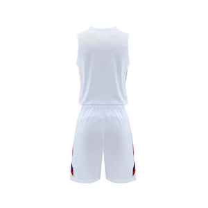 Ensemble d'uniformes de basket-ball sublimés personnalisés pour hommes, maillot d'équipe sans manches à séchage rapide et short - Product Image 3