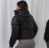 Veste d'hiver matelassée haut de gamme pour femme, vêtement décontracté d'extérieur personnalisé, coupe-vent avec fermeture éclair et poches latérales, manteau pour femme