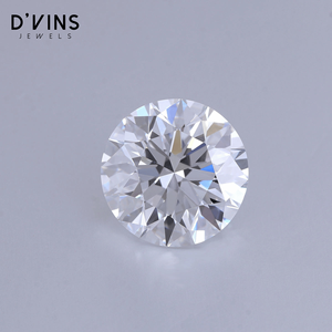 D'vins Jewels Diamant de laboratoire de 8,5 mm, taille brillant rond, HPHT VVS2, 2,5 carats, pour la fabrication de bijoux synthétiques - Product Image 2