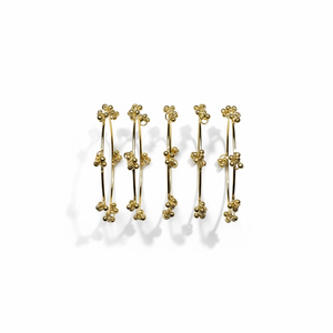 Pulseras Jhumki Doradas de Cachemira, Brillantes y Modernas, Ideales para Bodas y Fiestas, Precio al por Mayor, Exportación Global - Product Image 4