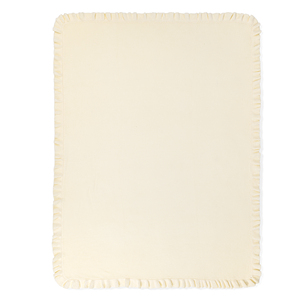 Knitted Organic Cotton <b>Throw</b> <b>Blanket</b> Solid Color Ruffle Edge Rectangular Cute Eco-Friendly Customizable Home Use Spring & Autumn - Product Image 6