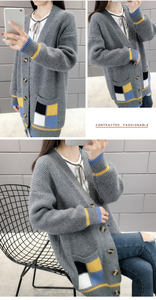 เสื้อคาร์ดิแกนถักปักลายสำหรับผู้หญิง ป้องกันรอยยับ คุณภาพสูง ดีไซน์หรูหรา - Product Image 6