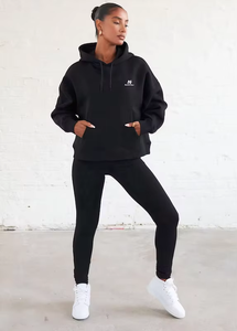 Custom Logo <b>Winter</b> Front High Quality Women Lightweight Casual Workout Sports <b>Top</b> Oversized Gym Sweatshirt Luxury Hoodie - Product Image 2