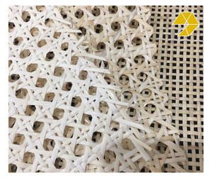 White Brown PE Rattan <b>Plastic</b> Rattan PE Rattan Hexagonal Weaving Cane Webbing Cheap Price <b>Plastic</b> Rattan Vietnam Manufacturer - Product Image 1