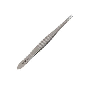 Pinzas Quirúrgicas de Acero Inoxidable de 10.5cm de Longitud Total, Certificadas por la CE, con Puntas Dentadas Rectas de 1mm - Product Image 4