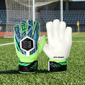Guantes de Portero de Fútbol de Cuero Antideslizantes y Transpirables, Guantes Profesionales Personalizados con Agarre, Corte Negativo, Ecológicos, Unisex - Product Image 4