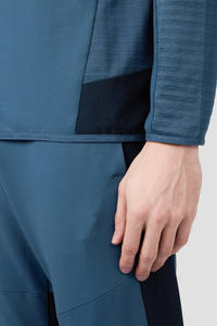 ชุดวอร์มกีฬาผู้ชายแบบมีซิป ชุดออกกำลังกายผู้ชาย ผ้าโพลีเอสเตอร์กันลม ชุดวอร์มไนลอน - Product Image 4