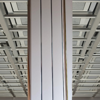 Plafonds et panneaux en PVC avec design artistique, installation de grille de plafond, imperméable et anti-moisissure pour hôtels, hôpitaux, centres commerciaux