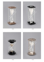 Sablier moderne fait main avec sable blanc et métal pour décoration de mariage, anniversaire, hôtel, bureau, maison, centre de table, articles cadeaux