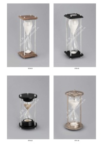 Moderne handgemaakte draaiende ijzeren zandloper met aangepaste maat voor thuis, hotel, kantoordecoratie - duurzaam huwelijkscadeau - Product Image 3