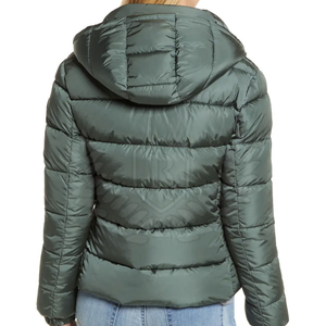 Chaqueta de Invierno para Mujer, Estilo Bomber, Tejida, con Capucha Desmontable, Larga, Superventas - Product Image 4