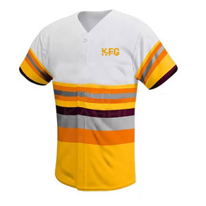 Uniforme de Béisbol Clásico, Ligero y de Secado Rápido, 100% Poliéster, para Equipos Deportivos, con Logotipo Personalizado para Adultos, Todas las Tallas - Product Image 3