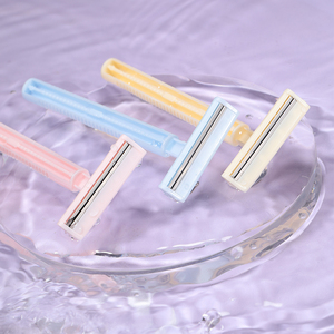 Rasoir à manche métallique économique, lame remplaçable, rasoir de barbier, rasoir droit pour homme sans lame - Product Image 2