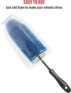 2种不同尺寸的软毛长主汽车发动机摩托车清洁轮圈刷 - Product Image 4