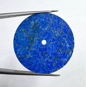 Cadran de montre en pierre précieuse naturelle Lapis Lazuli, disque de 28,5 mm, pierre bleue, fait main sur mesure, épaisseur 1 mm, trou central de 2 mm, classique et élégant - Product Image 4