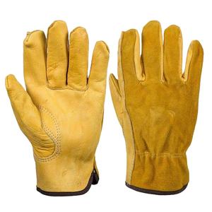 Guantes de Trabajo Personalizados de Piel de Vacuno Dividida, Nuevo Estilo, Resistentes al Aceite, Anti-químicos, Antideslizantes, Duraderos, Antiestáticos, Sin Silicona - Product Image 1