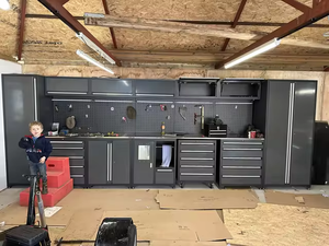 Garage Opslag Gereedschap Werkbank Duurzame Metalen Opbergkasten & Gereedschapskabinetten Aanpasbare Oem/Obm Voor Maximale Garageruimte - Product Image 5