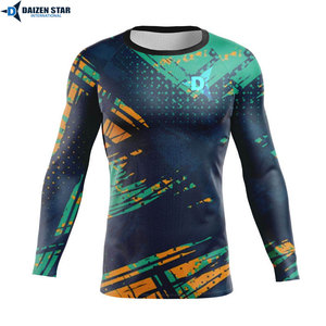 Camiseta de compresión para hombre, para gimnasio, fitness, MMA, BJJ, entrenamiento, protección UV, ropa deportiva de secado rápido - Product Image 5