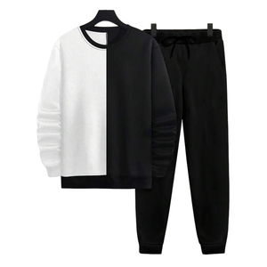 Conjunto Deportivo para Hombre, Talla Grande, Chaqueta con Cierre Completo, Pantalones Deportivos, Transpirable, Secado Rápido, 100% Poliéster, con Presilla para Toalla, para Correr y Gimnasio - Product Image 1