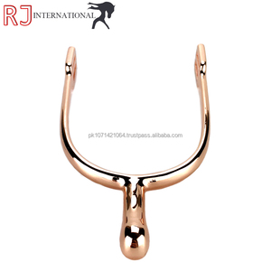 Nouveauté 2026 : Éperons de haute qualité en acier inoxydable pour homme, durables, pour l'équitation anglaise, modèle ENGLISH ROSE GOLD SPURS, en ensemble complet - Product Image 3