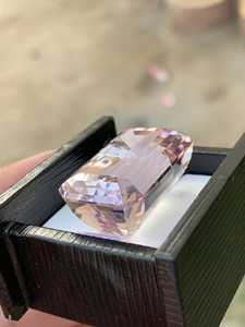 Piedra de Kunzita Rosa Natural, Corte Octogonal, Facetada, para Joyería, Proveedor Mayorista de Piedras Preciosas - Product Image 3