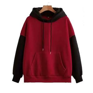 Novedades 2026: Sudadera de mujer holgada con bloques de color, antiarrugas, de forro polar, estampada a medida, de fabricante pakistaní. - Product Image 1