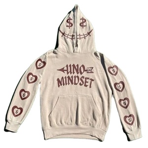 Sweat à capuche unisexe 100% coton avec logo personnalisé pour hommes et femmes, fermeture éclair complète, col ras du cou avec impression bouffante pour l'hiver - Product Image 1