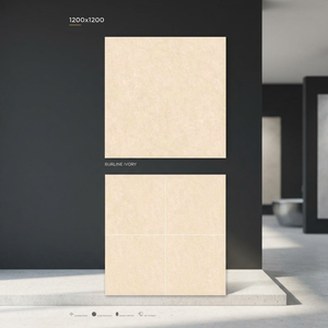 Dalles de sol en porcelaine marbrée brillante les plus vendues 1200x1200mm, antidérapantes, avec garantie de 5 ans, fournies par l'usine Vistaar Ceramics - Product Image 5