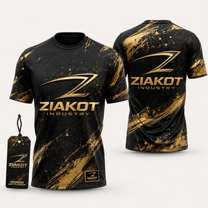 Camiseta Deportiva 3D ZIAKOT para Hombre, Diseño Nuevo, Estampado de Grafiti Personalizado, Blanco-Azul Claro - Product Image 4