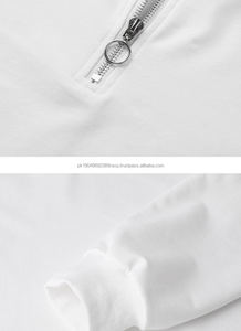 Custom Logo Men Streetwear Cotton Half <b>Zip</b> Up Hoodie Stand-up Collar Sweatshirt Mens long sleeve Polo <b>Shirt</b> Half <b>Zip</b> Work <b>Shirt</b> - Product Image 5