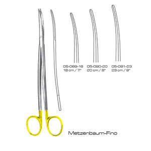 Ciseaux chirurgicaux Metzenbaum-Fino - Instruments chirurgicaux de précision en acier inoxydable de classe I pour la dissection de tissus délicats - Product Image 2