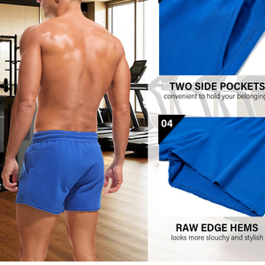 Short en molleton de coton épais pour homme, style streetwear décontracté, confortable, séchage rapide, respirant, tissu doux au toucher, prix bas - Product Image 5