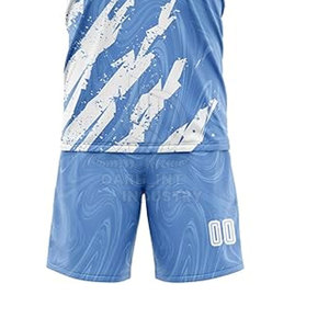 Uniforme de football personnalisé de haute qualité à transfert thermique, séchage rapide, respirant, 100% polyester, service OEM, pour hommes adultes - Product Image 3