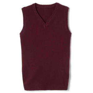 Gilet pull personnalisé pour uniforme scolaire collège, col en V, 100 % acrylique, anti-boulochage, style unisexe, logo personnalisé, uniforme scolaire sur mesure - Product Image 6