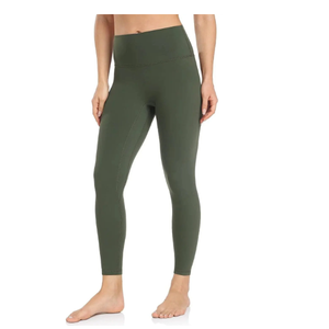 Wholesale High Quality Custom Logo Fitness Gym <b>Tights</b> Quick Dry No Front <b>Line</b> Seamless Soft Nylon High Waist Yoga Leggings Women - Product Image 2