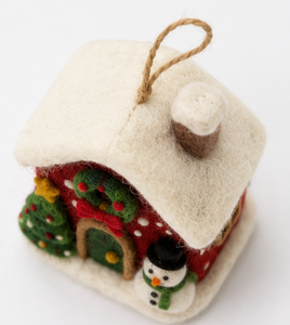 Adorno Navideño de Fieltro de Lana Hecho a Mano, Ecológico y Moderno, Diseño Personalizado OEM del Himalaya, para Colgar en la Pared, Modelo BH-FC-06, Venta al Por Mayor - Product Image 4