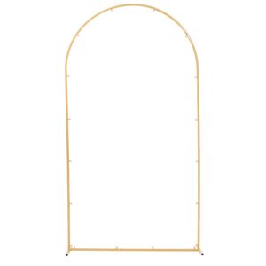 Stable 7.2 X 4 ft Gold Metal Arch <b>Backdrop</b> <b>Stand</b> for <b>Wedding</b> & Birthday Easy Assembly & Quick Setup - Product Image 1